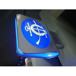 Blue Illuminated LED Light Boxes Single / Double Sided 600*800*120mm