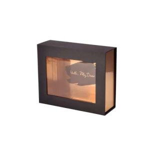 Embossing Magnetic 500gsm PVC Window Paper Box Collapsible CCNB
