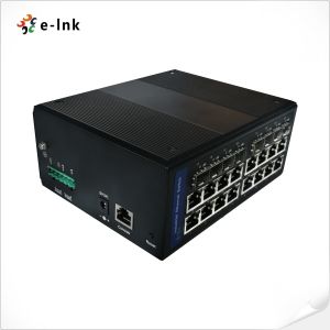 Industrial Managed 16+8 Ethernet Switch With 100/1000BASE-X SFP Auto Detection