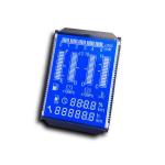 Numeric Multicolor 7 Segment LCD Display 3.3V FSTN For Thermostat