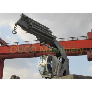 Impact Resistant Folding Boom Crane , Electrical Hydraulic Marine Crane
