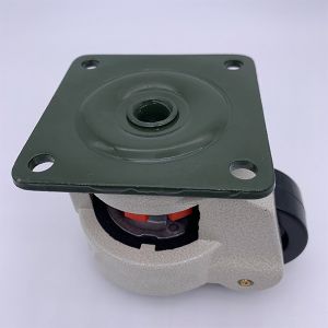 Nylon Retractable Leveling Machine Castors Adjustable Caster Wheels