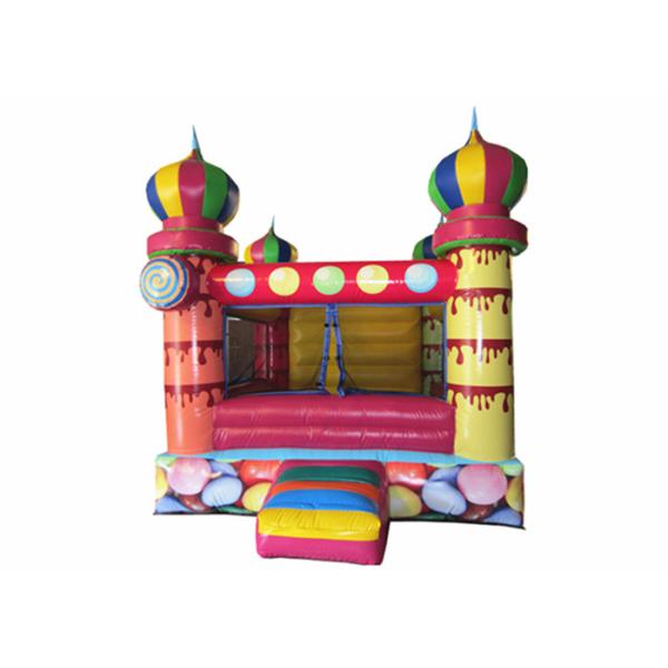 Small inflatable bouncer with net around / inflatable ball pool bouncer