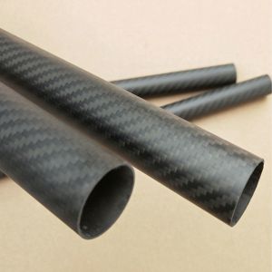 Wholesale High Pressure Lightweight Round Carbon Fibre Tube Plain Weave Matte from china suppliers