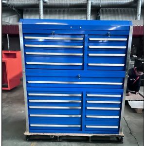Garage Store Tools 19 Drawer Heavy Duty Metal Tool Cabinet with Stainless Steel