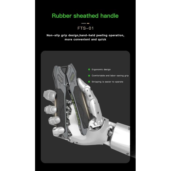 FTS-01 Drop Cable Stripper Flat Cable Stripper Fiber Optic Wire Cutting Machine