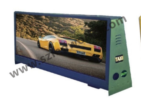 3G 4G Wifi Taxi Top LED Display USB Double Sided Waterproof Taxi Top Advertising