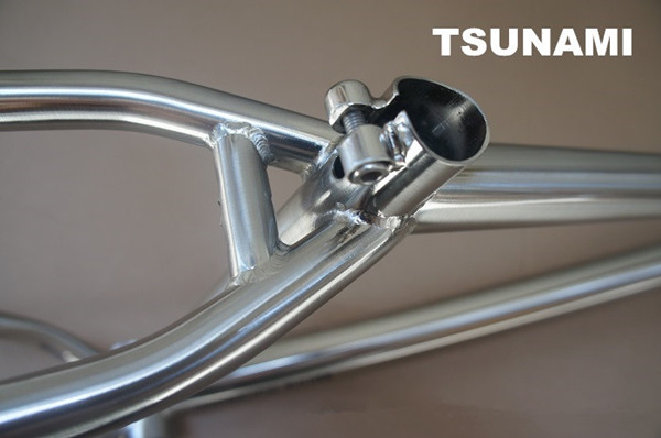 26er Chromolly Steel Dirtjump Frame Slope Style CR520 Titanium Chromed 12.5" Disc Brake