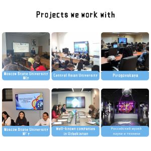 75 Inch Dual System Ops USB Media Photo Teaching Interactive Flat Panel for