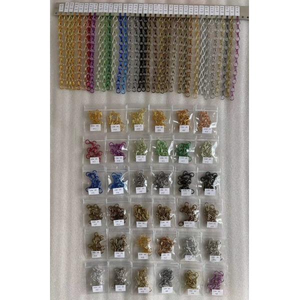 2.0mm Wire diameter Red Color Aluminum Chain Metal Curtains for Hotel decoration