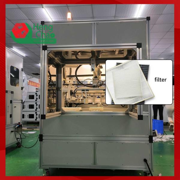 Auto Air Conditioner Filter Element Automatic Edging Machine With Capacity 10S