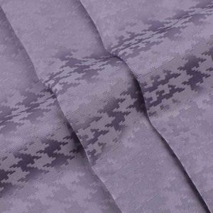 Soft Smooth Houndstooth Jacquard Fabric Viscose Rayon Fabric