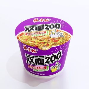 China Pickled Mustard Greens Beef Instant Noodles 204g Paper Barrel on sale