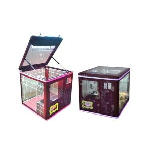 Coin Operated Magic Cube Crane Games Mini Claw Machine with and 114KG Capacity