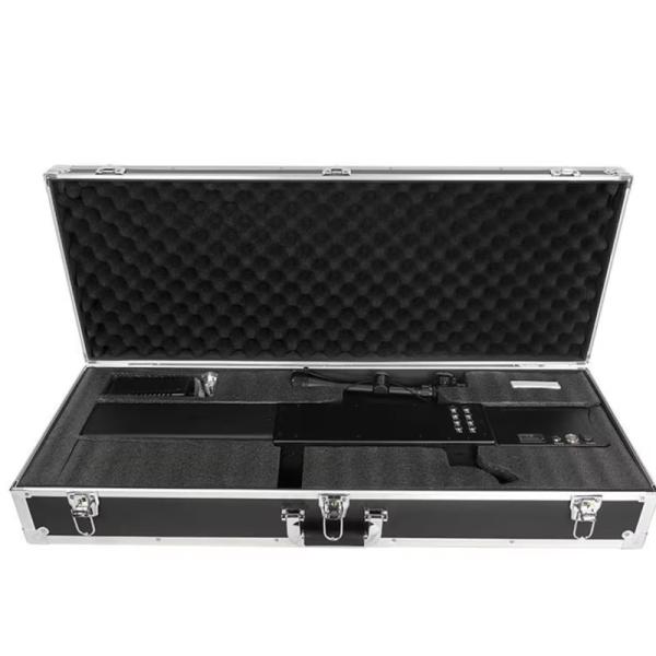 Handheld Drone Jammer 80W Output Power 1 Hour Battery AC DC Adapter Lightweight