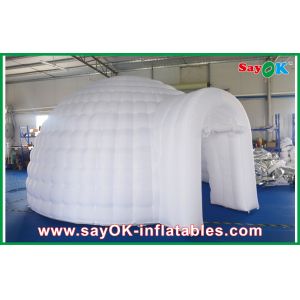 Led Lights Inflatable Air Tent , Diameter 5m Inflatable Dome Tent