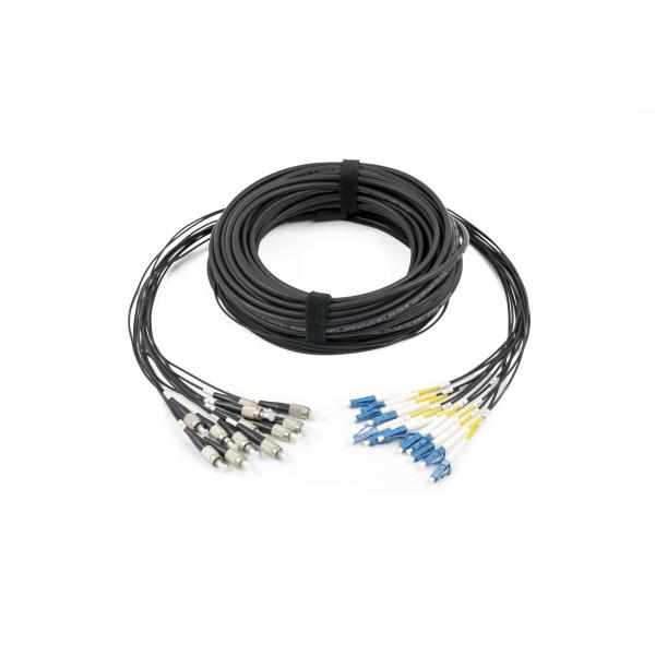 Quality Customized Pre Terminated Multi Fiber Cables Singlemode 12 Core With FC/LC LSZH Jacket for sale