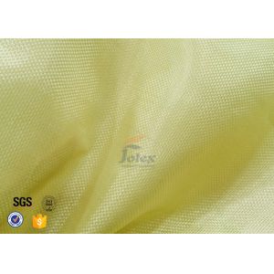 Plain / Twill Weave Aluminized Kevlar Fabric 1000D Yellow Chemical Resistance