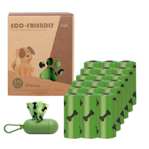 Custom Cornstarch Dog Poop Bag 100% Biodegradable Eco Friendly Compostable Poop Bag