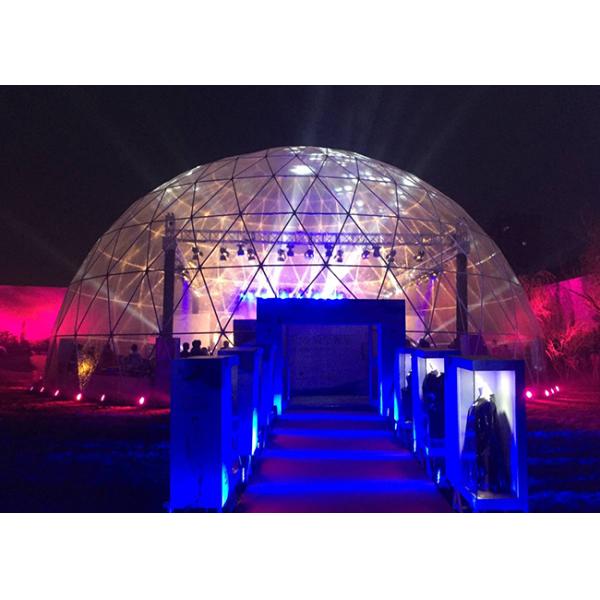 Galvanized Steel Tube 360 Projection Screen Large Dome Tent , 100 Feet Diameter