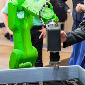 Fanuc CR -7iA Collaborative Robot With Ewellix Robot Lift Axis As Handling Robot