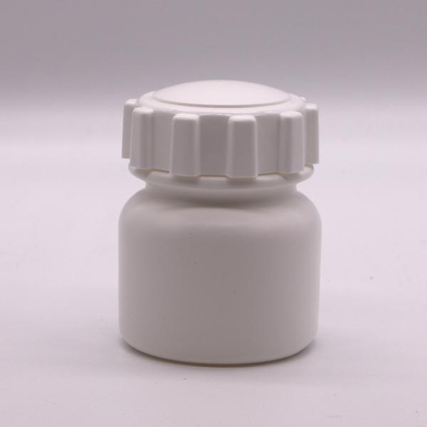 SCREW CAP 100mL Round Shape PE Plastic Bottle for Medicine Solid Tablet Storage