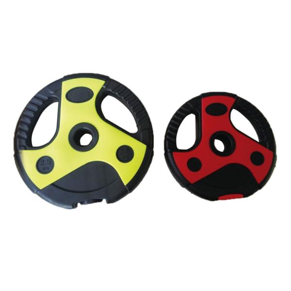 Unisex Black Bumper Plate Dumbbells 2.5 Kg Environment Friendly Cement