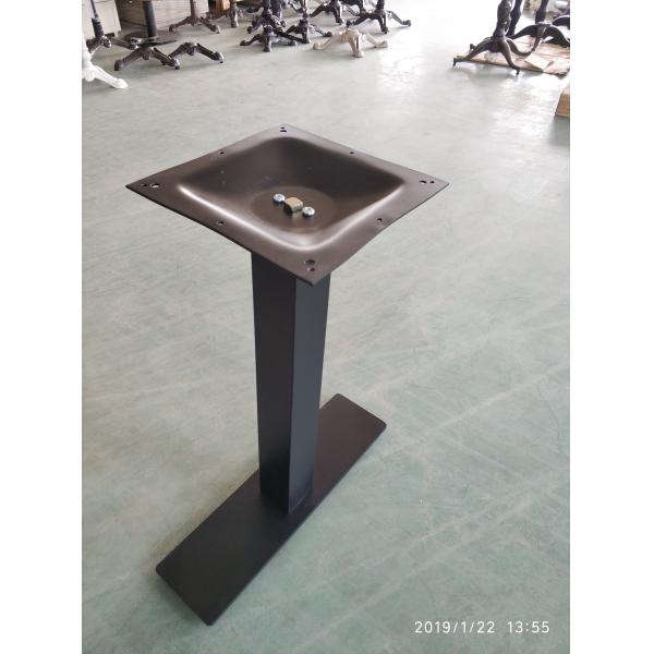 Modern Style Restaurant Dining Room Table Base / Square Metal Table Legs