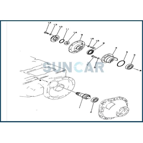 07012-00065 0701200065 Oil Seal For KOMATSU Bulldozer D21A-8E0 D20A-2 D20P-7A