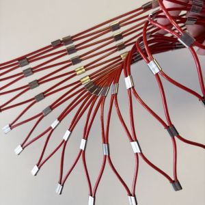 PVC Coated Ferrule Type Stainless Steel Cable Mesh 7x7