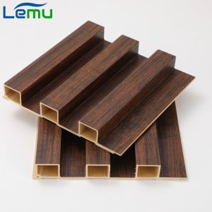 Wholesale Mall Slat Interiored Nano PVC Wood Effect Indoor Fluted Wall Panel for Wall Decoration from china suppliers
