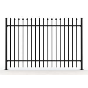 2 rails Crimped Spear Garrison Steel Fencing Panels 2.1m*2.4m Rails SHS50mm*1