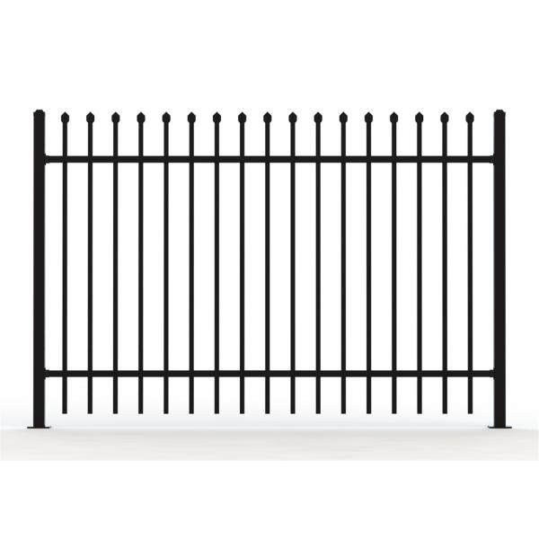 2 rails Crimped Spear Garrison Steel Fencing Panels 2.1m*2.4m Rails SHS50mm*1