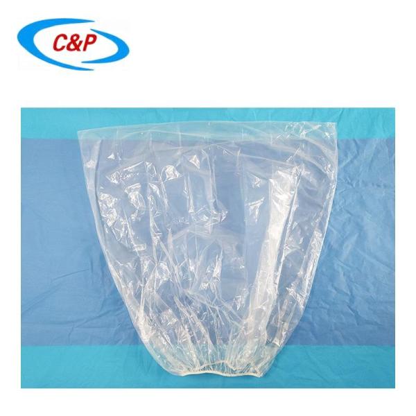 Clear Poly Surgical Sterile Medical Equipment Covers Drapes With Elasticized