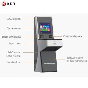 China Touch Screen Display Library Face Recognition Self Service Kiosk, Horizontal Interactive All In One Pc Kiosk For Library on sale