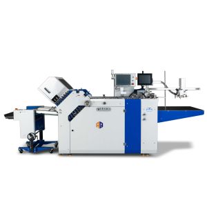 High Precision Leaflet Folding Machine With 480mm Width Belt Driving