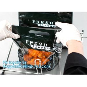 High temperature hot roast chicken bag grilled chicken stand up bag with handle,