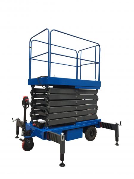 Quality 3Kw with 450Kg Loading  Reaching Height 12m Motorized  Scissor Lift for sale