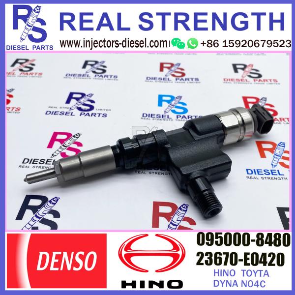 Diesel Fuel Injector 095000-8480 23670-E0420 For HINO N04C 23670-78070 23670