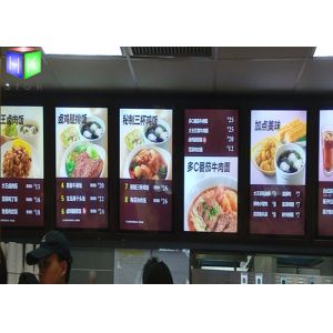 Menu Lightbox LED Restaurant Menu Boards Backlight Aluminum Alloy Frame