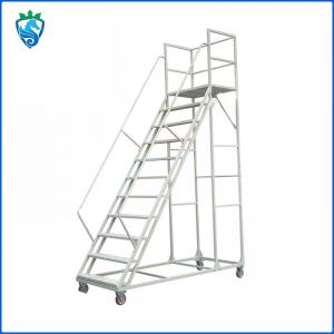 Wholesale Mobile Warehouse Safety Steps Ladders Freight Elevator With Silent Wheels Industrial from china suppliers