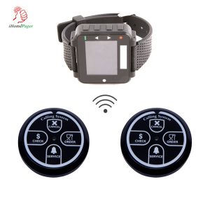 4-key bank wireless electric calling bell on teller desk to call for assistance