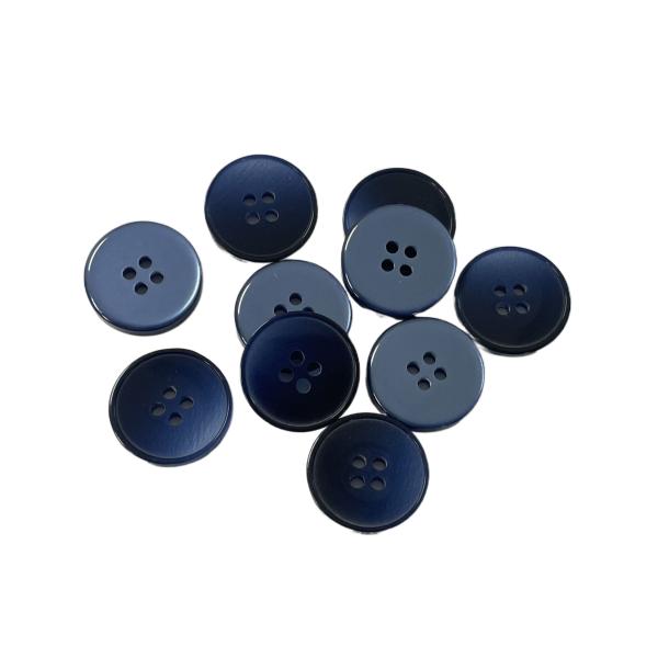 Fancy Shirt Buttons Dark Navy 28L With little rim Use On garment