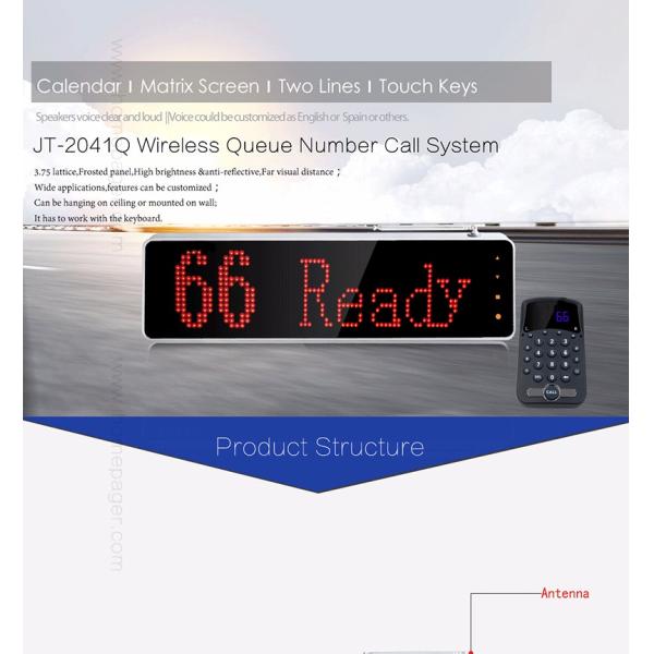 Hot selling queue system good quality LED queue system/wireless queue