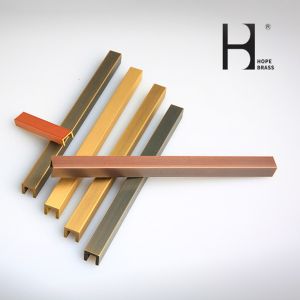 3m Length Brass U Profile