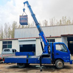 1-6 Ton Truck Mounted Crane Hydraulic Knuckle Boom Pickup Folding Crane Light