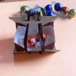 CMYK Rectangular Cardboard Chocolate Candy Wedding Fold Packaging Box Recyclable