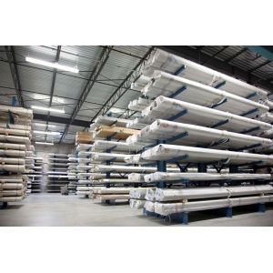 High Capacity Industrial Cantilever Storage Racks Heavy Duty With Roof / Drain