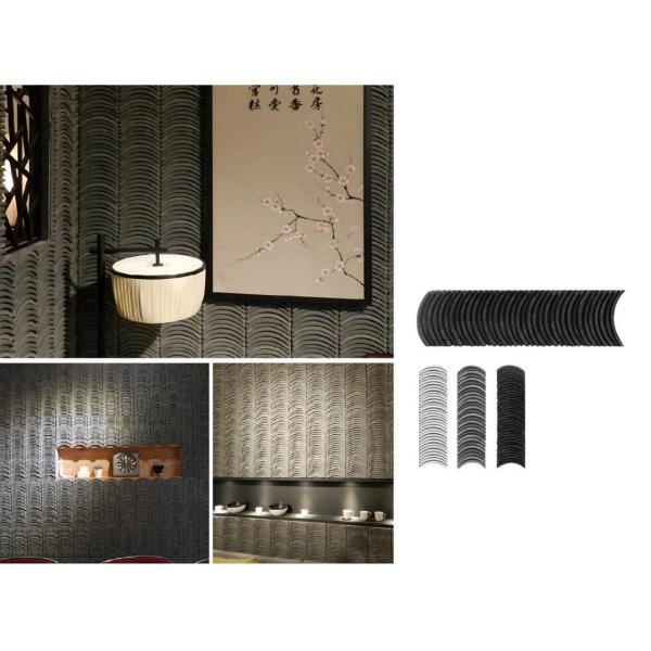 Polyurethane Cultured Stone Brick Panel 1200x180x35mm Gray