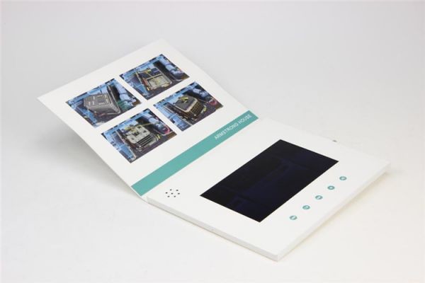 Quality 10.1 inch LCD video in brochure,HD resolution video in print brochure technology mini tv in a card for sale